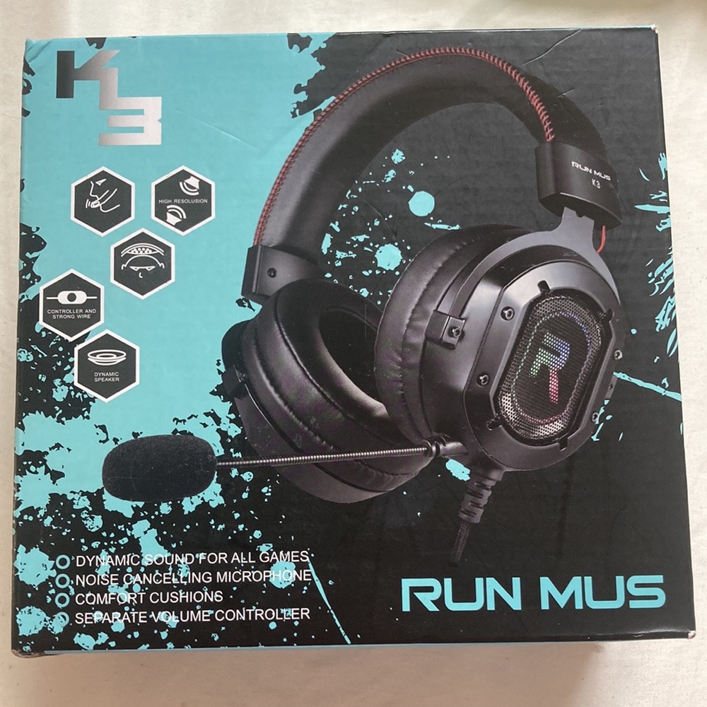 NEW GAMING HEADSET WITH MICROPHONE